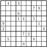 sudoku puzzle